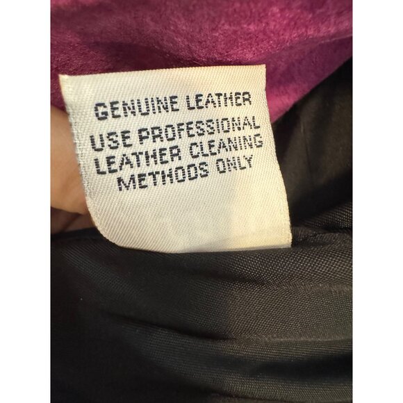 Vintage Char Womens Genuine Leather Fringe Jacket S Multicolor Animal Print Sant - Picture 3 of 12